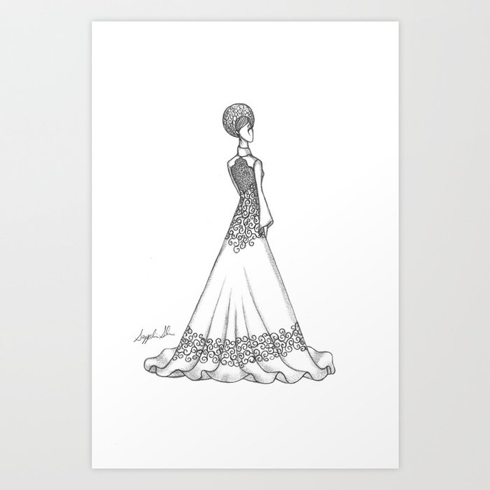 Vietnamese Wedding Dress Art Print By Saphshiohwan Society6
