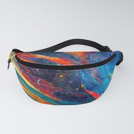 Multi-Colored Galactic Marble Fanny Pack