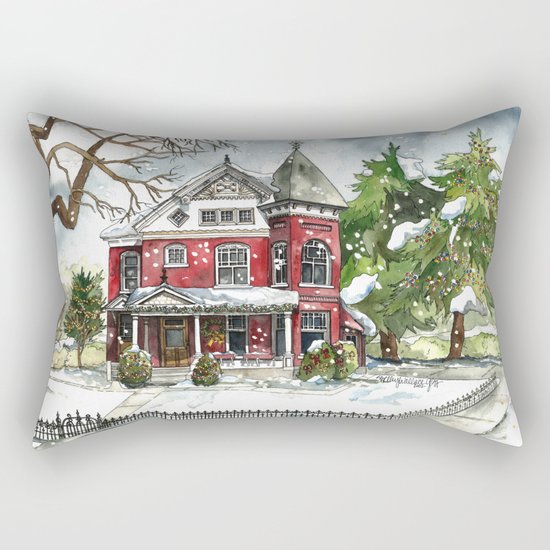 Snowfall Rectangular Pillow