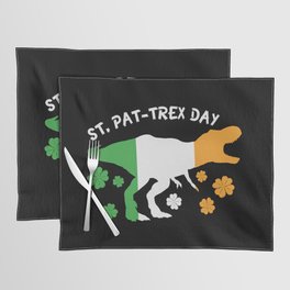 St. Pat-Trex Day Funny Irish Dinosaur Placemat