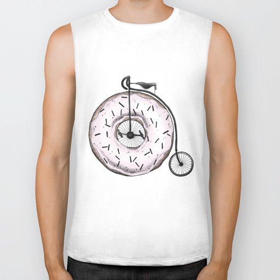 Donut Ride My Bicycle Biker Tank