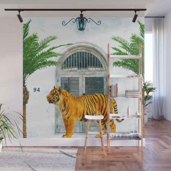 94 Tropical Painting Wildlife Wall Mural By 83oranges Society6