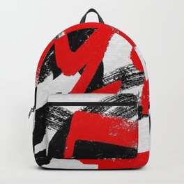 Black and red Backpack | Black And White, Osileignacio, Digital, Abstract, Red, Pop Art, Caracas, Painting, Art, Oct17Cb 