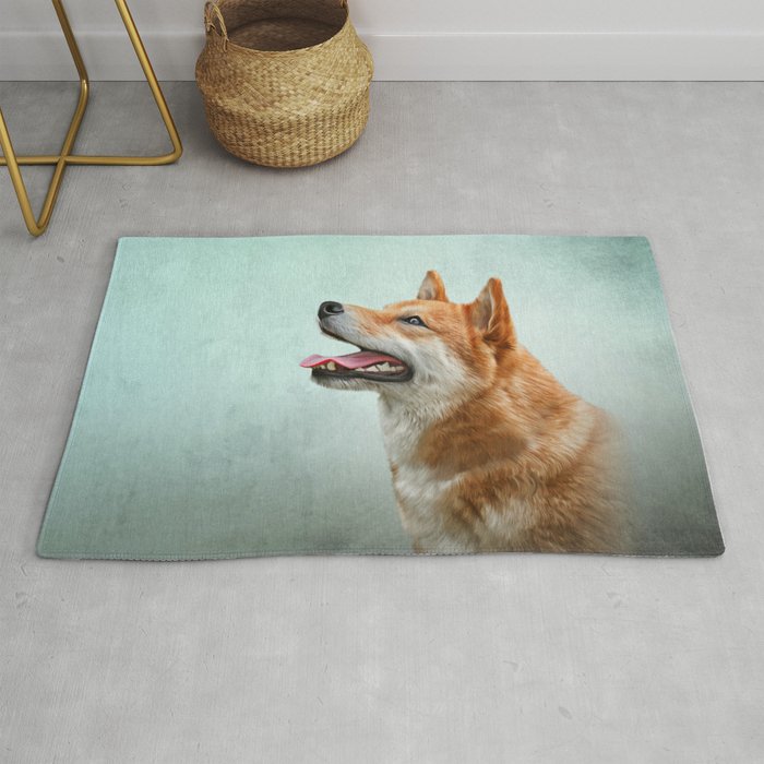 Drawing Japanese Shiba Inu Dog 2 Rug By Bonidog Society6
