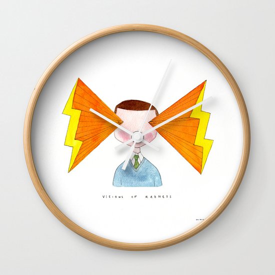 visions of radness Wall Clock