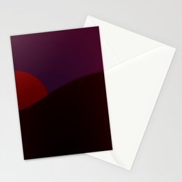 Red moon in red night ... Stationery Card