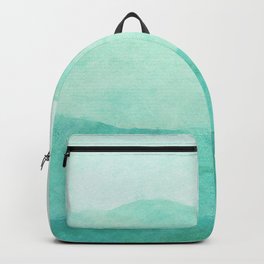 Ombre Waves in Teal Backpack