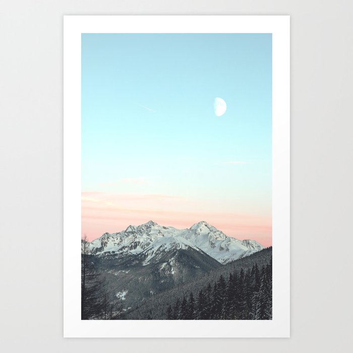 Mountains Landscape Art Print