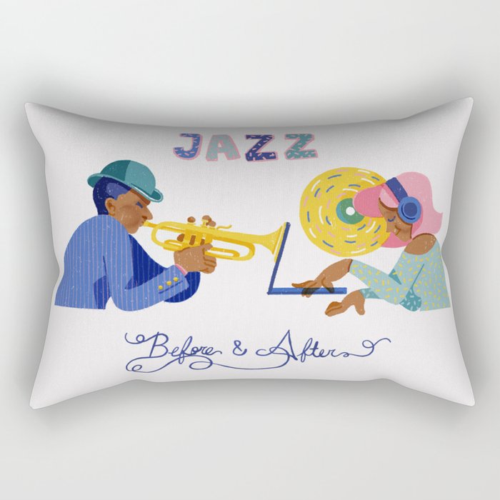 Jazz before & after Rectangular Pillow