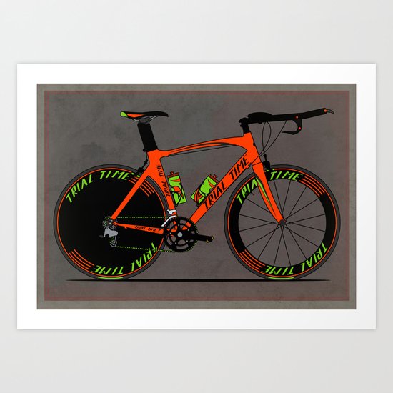 Time Trial Bike Art Print