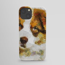 Australian Shepherd puppy  portrait discover iPhone Case