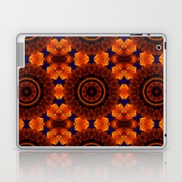 Orange Blue Kaleidoscope Laptop Skin