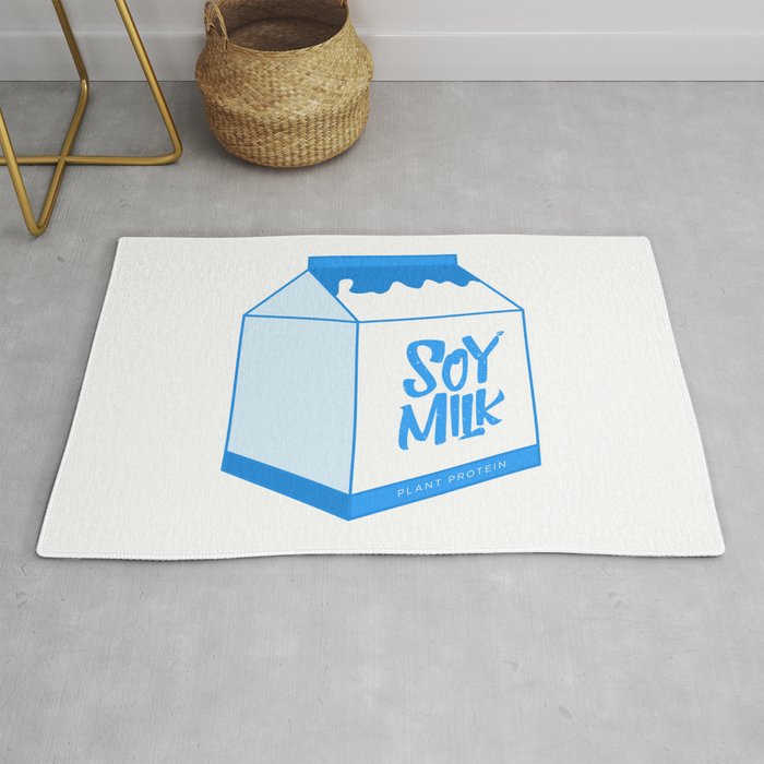 soy milk Rug