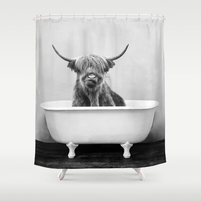 cow shower curtain