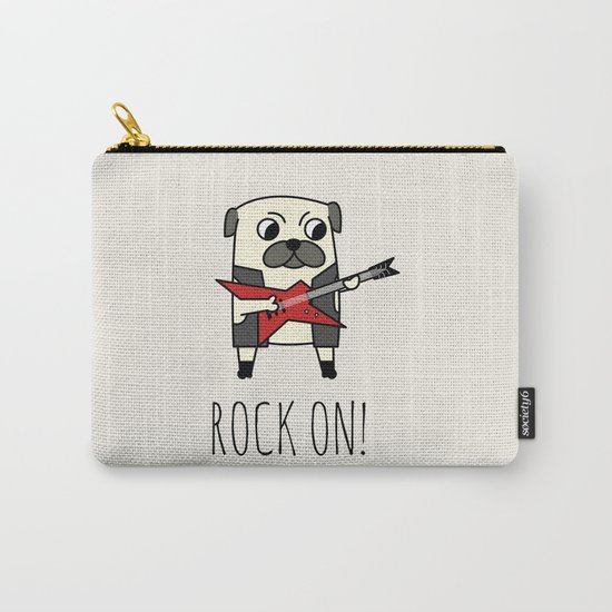 Rockstar Pug Carry-All Pouch