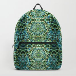 Liquid Light Series 75 ~ Colorful Abstract Fractal Pattern Backpack