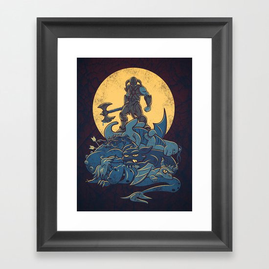 The Dragon Slayer Framed Art Print
