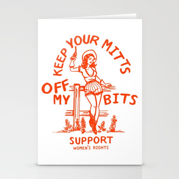 Feminist Quote: Women's Rights & Feminism Cowgirl Stationery Cards