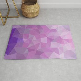 Ultraviolet Low Poly Area & Throw Rug