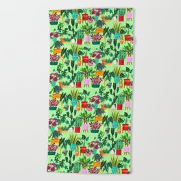 HAPPY HOUSEPLANTS 2 Beach Towel