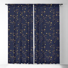 Zodiac signs,constellations,stars,astrology,astronomy,space,galaxy  Blackout Curtain