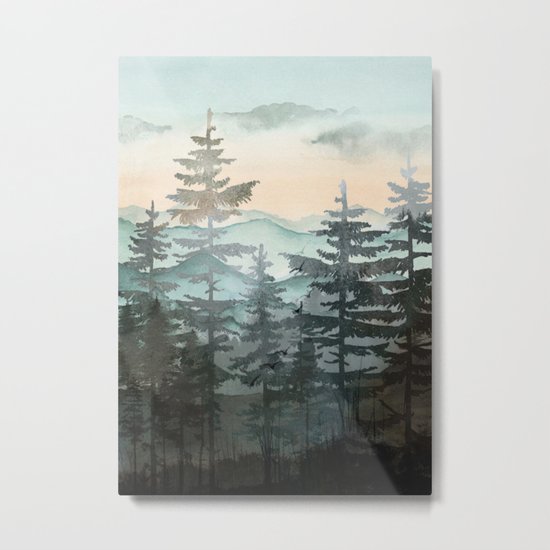Pine Trees Metal Print