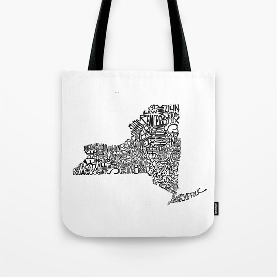 Typographic New York Tote Bag