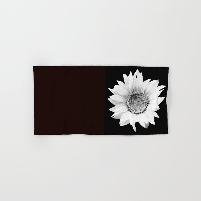 Sunflower In Black And White #decor #society6 #buyart Hand & Bath Towel