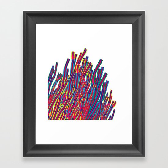 ribbons attack Framed Art Print