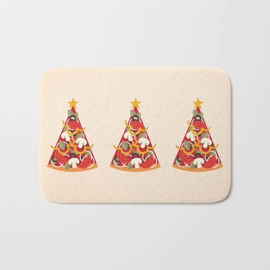 PIZZA ON EARTH - VEGO/VEGAN VERSION Bath Mat