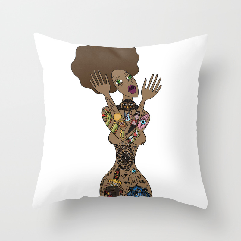 Ink My Hole Body Throw Pillow By Bullets Society6