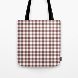 Dark Red and White Buffalo Plaid Pattern Pairs DE 2022 Popular Color Revival Red DET441 Tote Bag