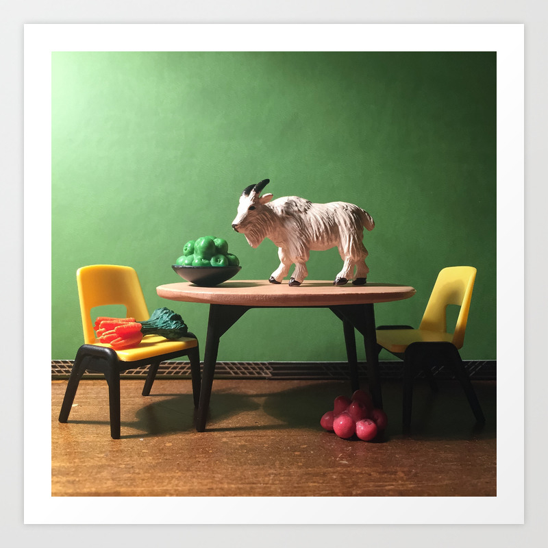 The Mountain Goat The Kitchen Table Art Print By Ccminifactory