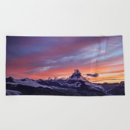 Fish Tail Beach Towels Society6 Himalayas Fishtail Mountain Sunset Beach Towel