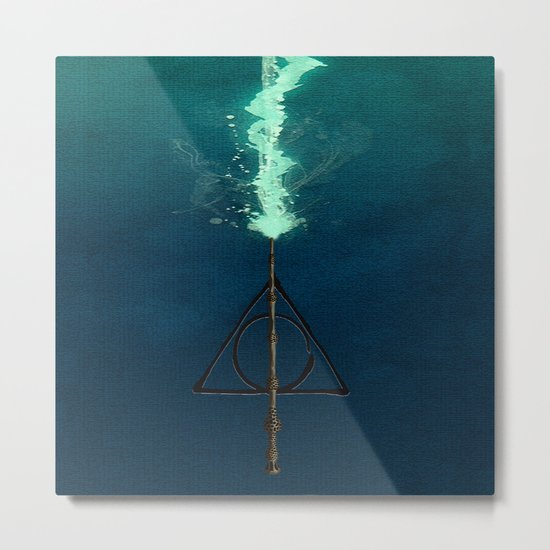 Harry Potter Deathly Hollows Expecto Patronum Metal Print