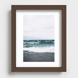 Turquoise Sea #3 Recessed Framed Print