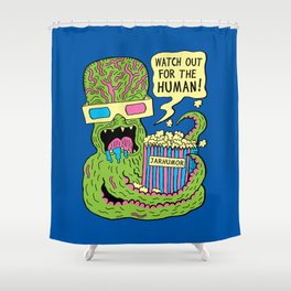 Alien Monster Movie Shower Curtain