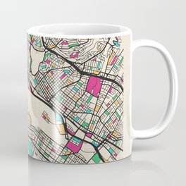 Colorful City Maps: Oakland, California Coffee Mug