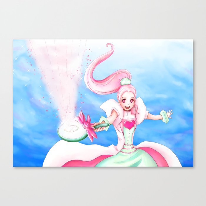 Magical Anime Girl Canvas Print By Designbystavri