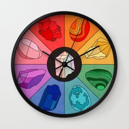Crystal Color Wheel Wall Clock