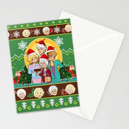 Green golden girls christmas - amazing gift idea Stationery Card
