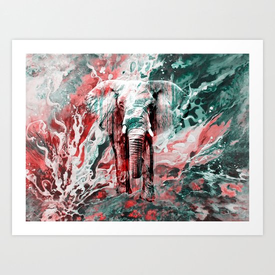 Elephant's Silent Cries Art Print