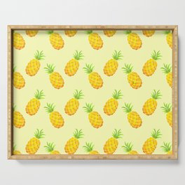 Pineapple Pattern - Yellow Serving Tray