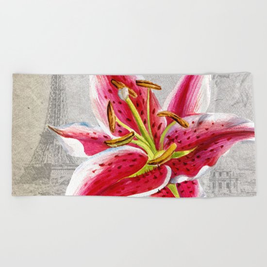 Macro Flower #2 Beach Towel