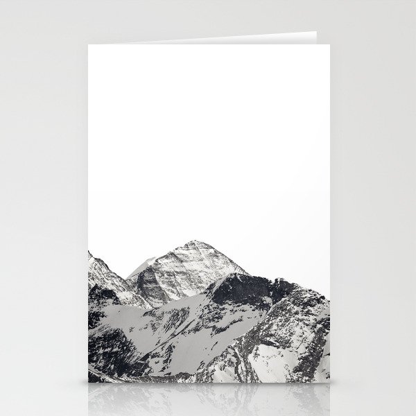 Ridge Line Through Mountainside to the Summit Stationery Cards