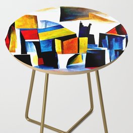 Abstract City Side Table