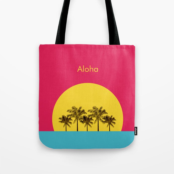 Aloha summer sunset Tote Bag