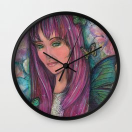 Renee Whimsical Face Wall Clock