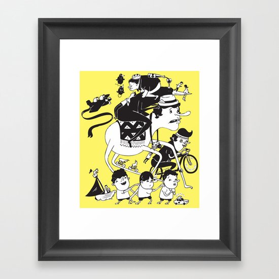 Race Against Time Framed Art Print