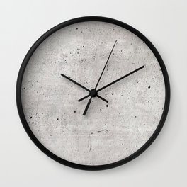 Smooth Concrete Small Rock Holes Light Brush Pattern Gray Textured Pattern Wall Clock